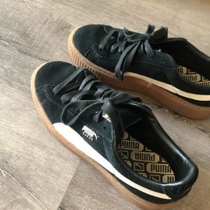 Puma suede platform sneakers